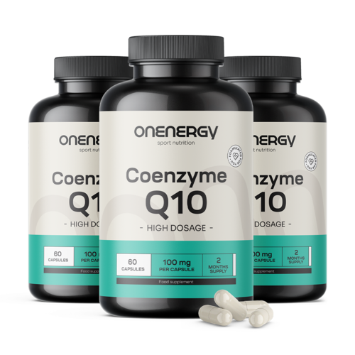3x Koenzým Q10 100 mg, spolu 180 kapsúl