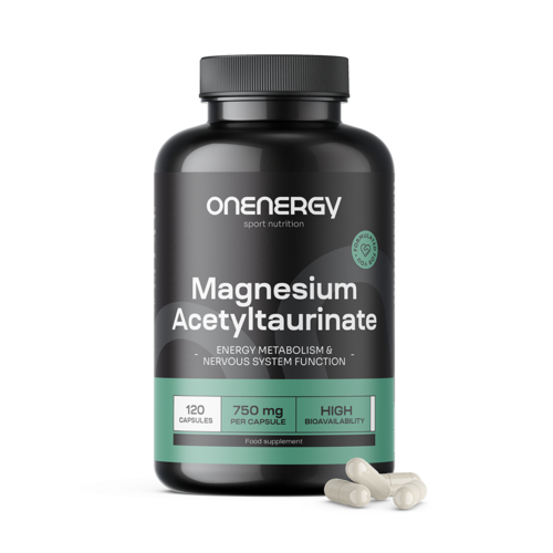 Acetyltaurinát horečnatý 750 mg, 120 kapsúl
