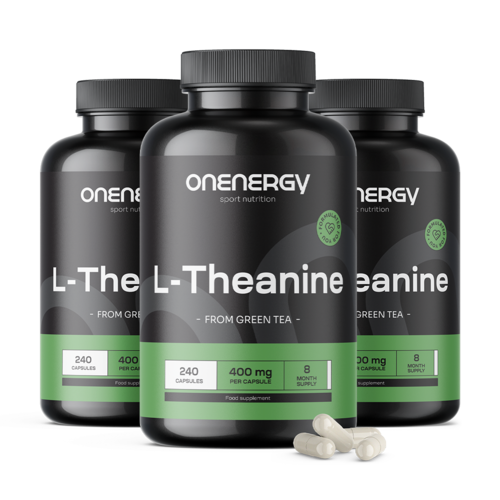 3x L-teanín 400 mg, spolu 720 kapsúl
