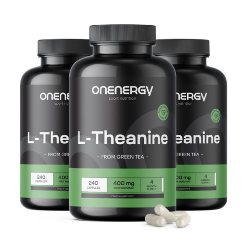 3x L-teanín 400 mg, spolu 720 kapsúl