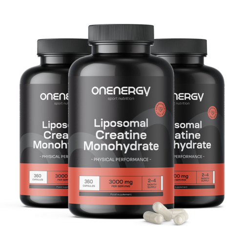 3x Lipozomálny kreatín monohydrát 3000 mg, spolu 1080 kapsúl