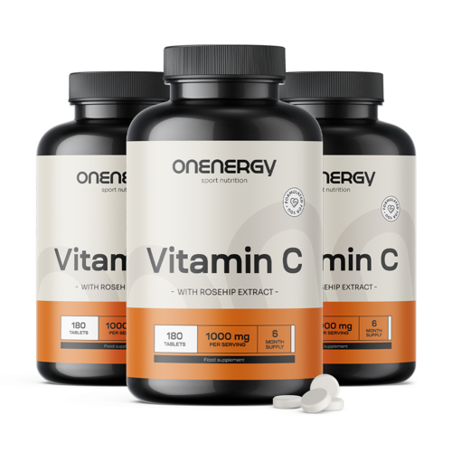 3x Vitamín C 1000 mg so šípkami, razem 540 tabliet