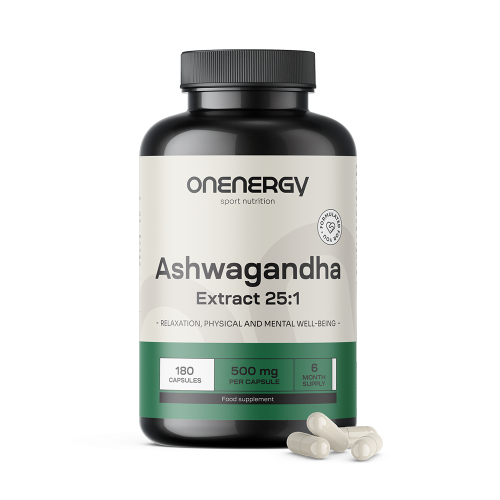 Ashwagandha 500 mg – extrakt 25:1