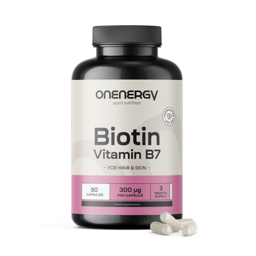 Biotín – vitamín B7, 90 kapsúl