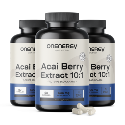 3x Acai bobule – extrakt 10:1, spolu 270 kapsúl