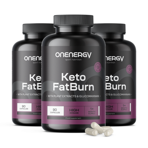 3x Keto FatBurn, spolu 270 kapsúl