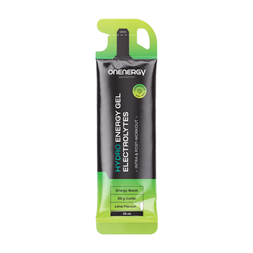 Hydro energetický gél s elektrolytmi – limetka, 55 ml