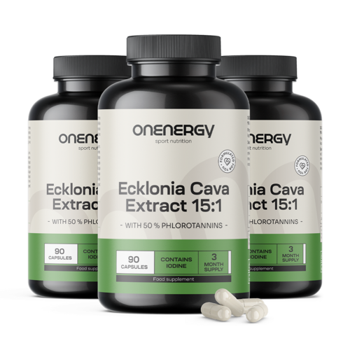 3x Ecklonia cava – extrakt, spolu 270 kapsúl