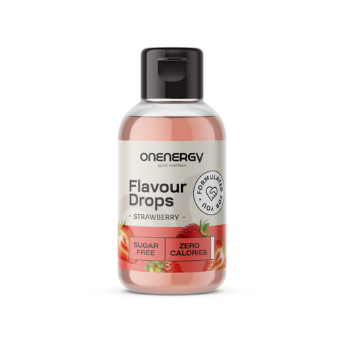 Flavour Drops kvapky so sladidlom – jahoda, 50 ml