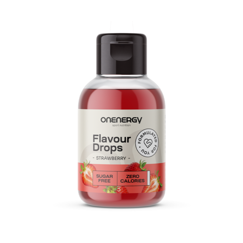 Flavour Drops kvapky so sladidlom – jahoda, 50 ml
