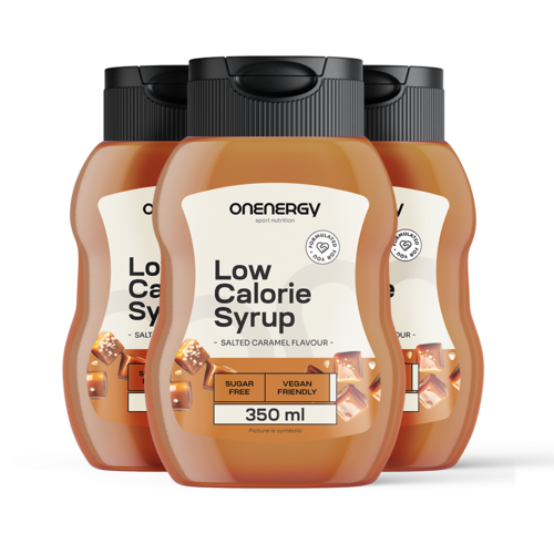 3x Nízkokalorický sirup so sladidlom – slaný karamel, spolu 1050 ml