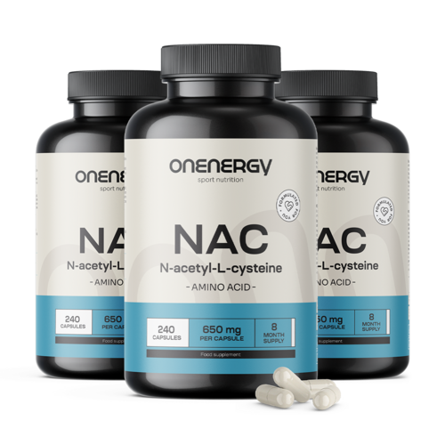 3x NAC 650 mg, spolu 720 kapsúl