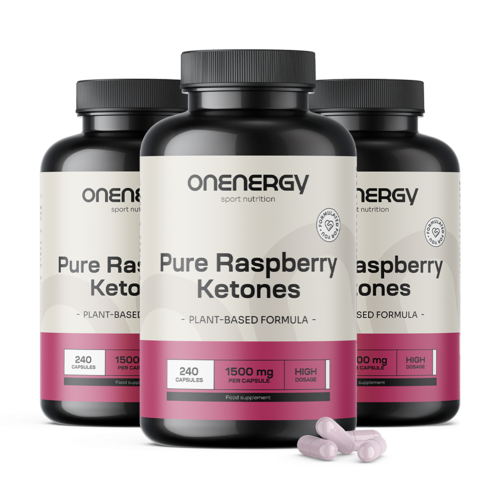 3x Malinové ketóny 1500 mg, spolu 720 kapsúl