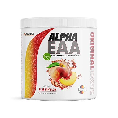 Vegánsky Alpha EAA - ľadový čaj broskyňa.