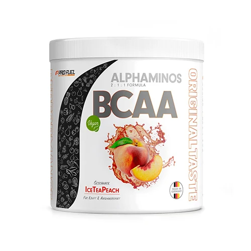Vegánske Alphaminos BCAA 2:1:1 - ľadový čaj broskyňa.