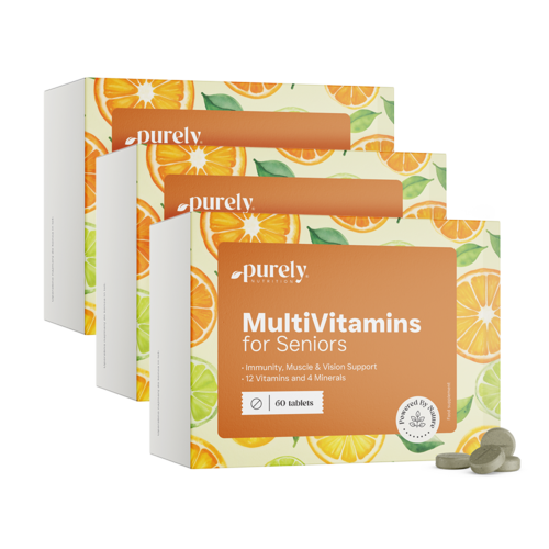 3x Multivitamíny pre seniorov, spolu 180 tabliet