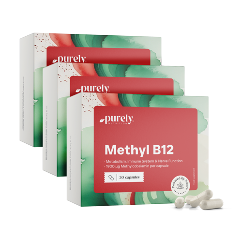 3x Vitamín B12 - metylkobalamín, spolu 90 kapsúl