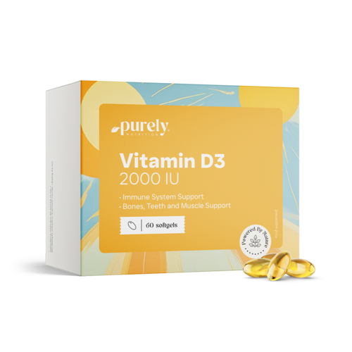Vitamín D3 2000 IU, 60 mäkkých kapsúl