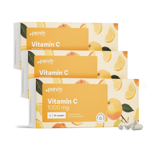 3x Vitamín C 1000 mg, spolu 180 kapsúl
