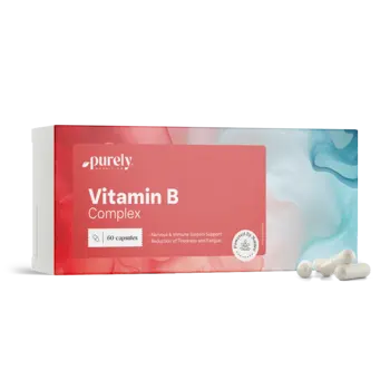Vitamínový komplex skupiny B v kapsulách.