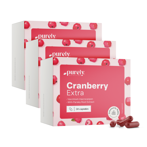 3x Cranberry Extra - extrakt z brusnice a petržlenu, spolu 90 kapsúl