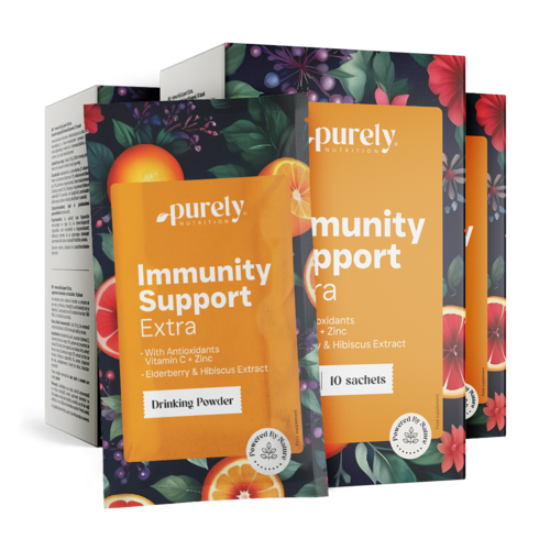 3x ImmunitySupport Extra – prášok na prípravu nápoja, spolu 30 vrecúšok