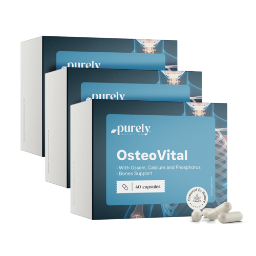 3x OsteoVital – komplex oseínu, vápniku a fosforu, spolu 120 kapsúl