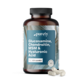 Glukozamín, chondroitín, MSM a kyselina hyalurónová, 120 kapsúl