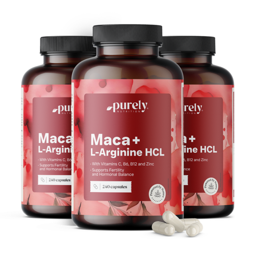 3x Maca 4000 mg + L-arginín HCl, spolu 720 kapsúl