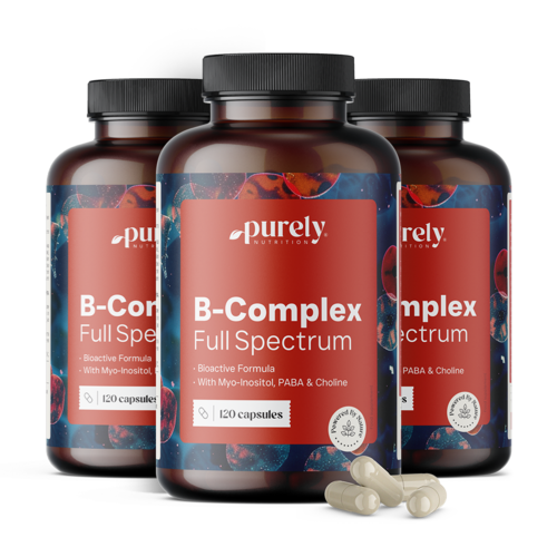 3x B-komplex – celé spektrum vitamínov B, spolu 360 kapsúl