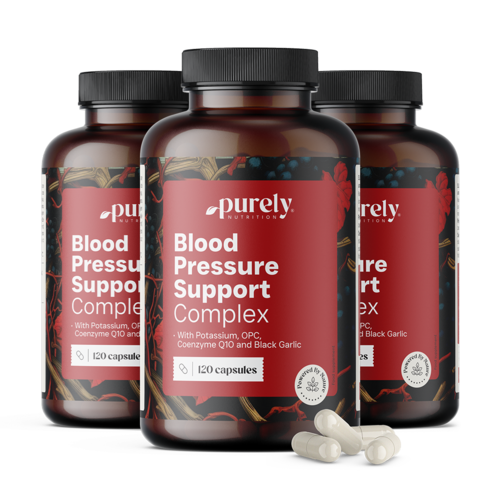 3x Blood Pressure Support Complex - komplex na reguláciu krvného tlaku, spolu 360 kapsúl