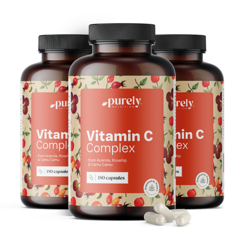 3x Vitamín C komplex - z aceroly, ruže a camu camu, spolu 540 kapsúl