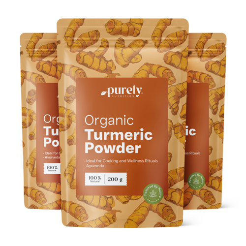 3x BIO Kurkuma v prášku, spolu 600 g
