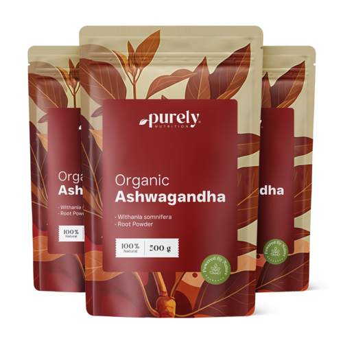 3x BIO Ashwagandha v prášku, spolu 1500 g