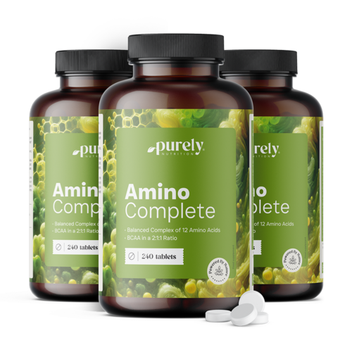 3x Amino Complete - vyvážený komplex 12 aminokyselín, spolu 720 tabliet