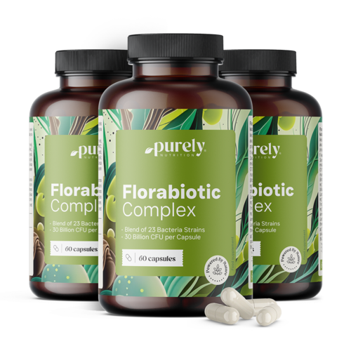 3x Florabiotic Complex - symbiotické zloženie s 30 miliardami CFU, spolu 180 kapsúl