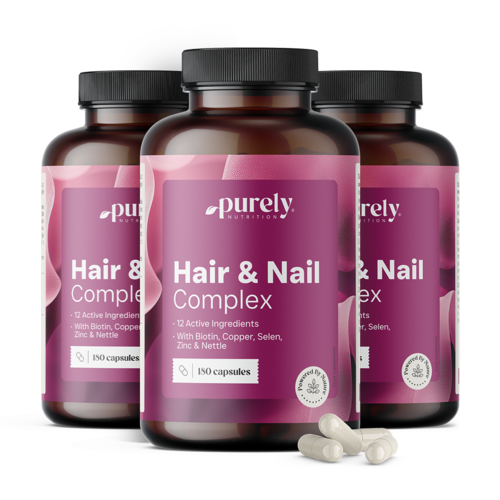 3x Hair & Nail Complex – vitamíny a minerály pre vlasy a nechty, spolu 540 kapsúl