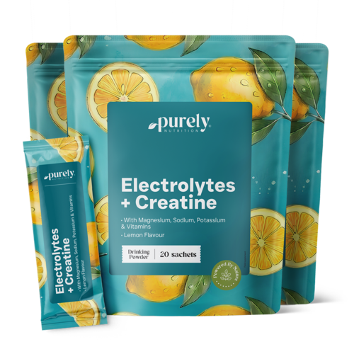 3x Elektrolyty s kreatínom – citrón, spolu 60 vrecúšok