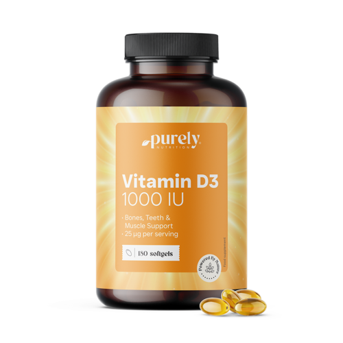 Vitamín D3 1000 IU, 180 mäkkých kapsúl