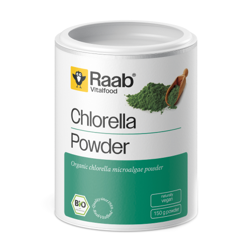 BIO Chlorella vo forme prášku.