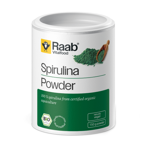 BIO Spirulina vo forme prášku.