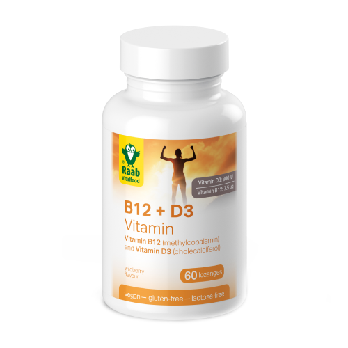 Vegánska vitamín D3 + B12.