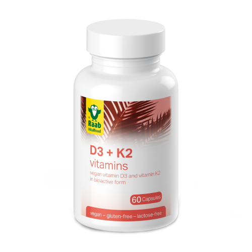 Vegánska vitamín D3 + K2.