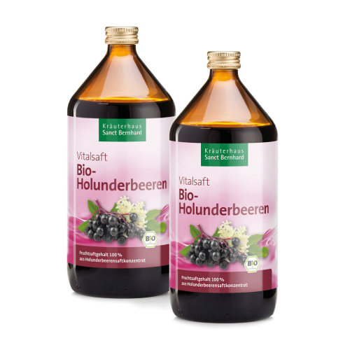BIO Šťava z bazových plodov, 2 x 500 ml