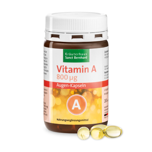 Vitamín A - zrak, oči, 180 kapsúl