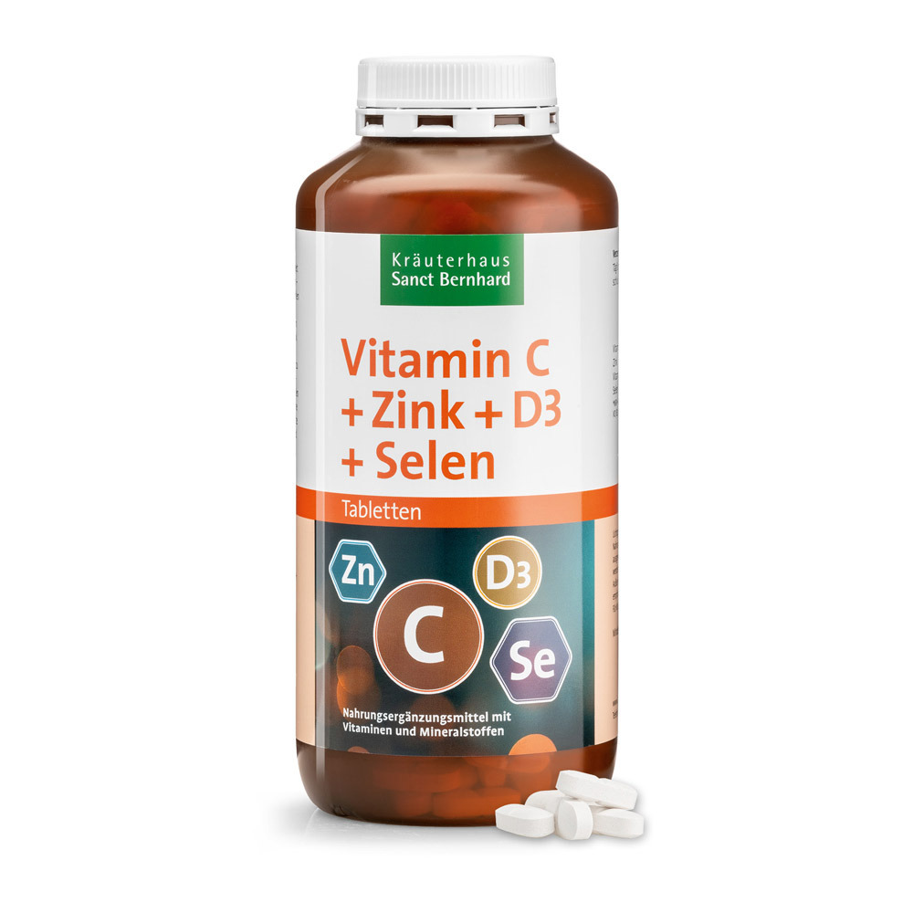 Vitamín C + zinok + D3 + selén