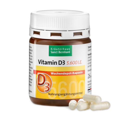 Vitamín D3 5600 IU, 26 kapsúl