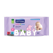 Detské vlhčené obrúsky s aloe vera, 60 obrúskov