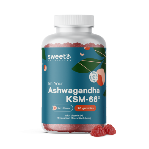 Ashwagandha KSM-66 300 mg, 90 gumových cukríkov