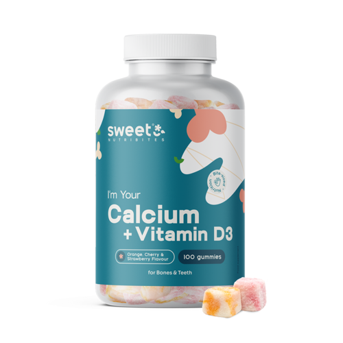 Vápnik + vitamín D3, 100 gumových cukríkov